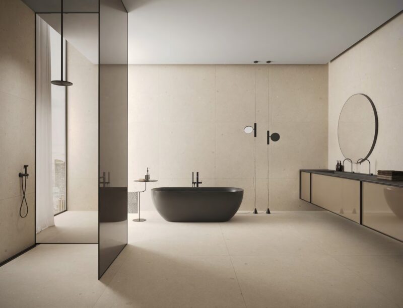 HM1 Porcelain Tile – Latte Stone Look