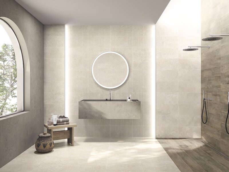 Bella Cream Chevron Decor