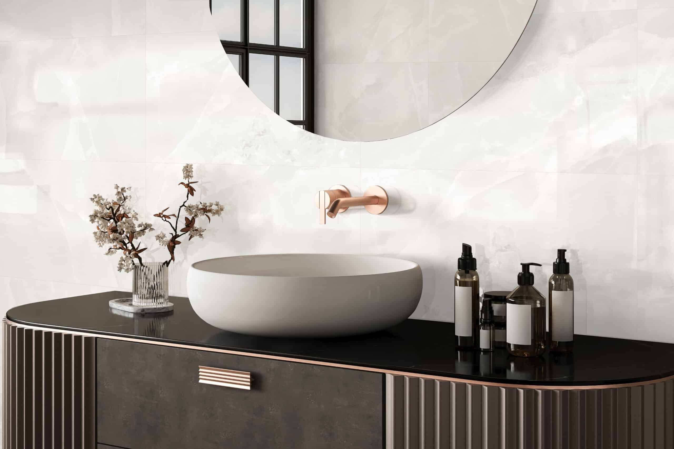 Muse White 12x24 -Onyx Reinvented in Spain